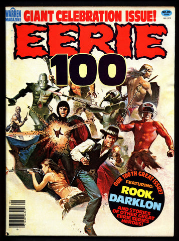 EERIE #100 ROOK Alfredo Alcala DARKLON Jim Starlin Classic Horror Comic Warren Magazine Leopoldo Duranona