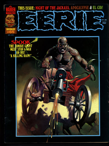 EERIE #65 Hacker Alex Toth El Cid And The Troll Zombie Spook & Crackermeyer Butcher Apocalypse Jackass Classic Horror Comic Warren Magazine
