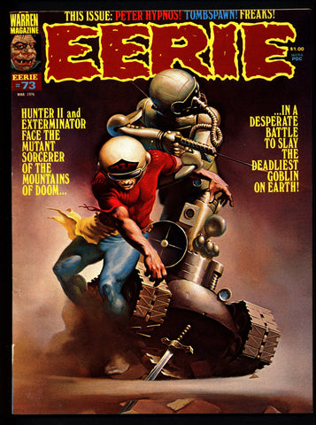 EERIE #73 Exterminator HUNTER Paul Neary FREAKS Vampires Peter Hypnos Classic Horror Comic Warren Magazine Bea Sanchez Mayo