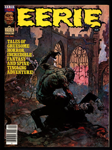 EERIE #124 Classic Horror Comic Warren Magazine FRANK FRAZETTA Cover