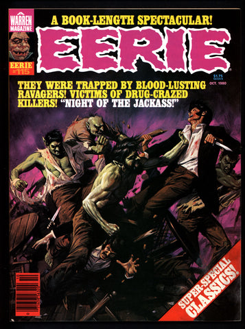 EERIE #115 Classic Horror Comic Warren Magazine NIGHT Of The JACKASS Collection by Bruce Bezaire Jose Ortiz