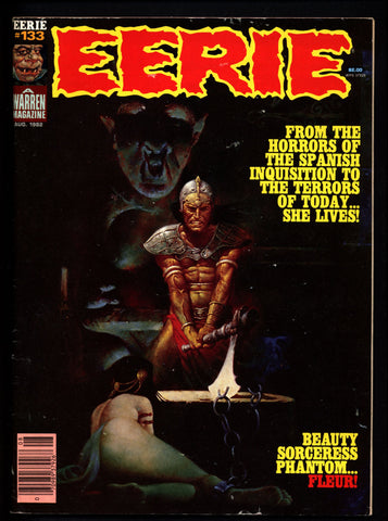 EERIE #133 Classic Horror Comic Warren Magazine All Ramon Torrents FLEUR Stories Manuel Sanjulian cover