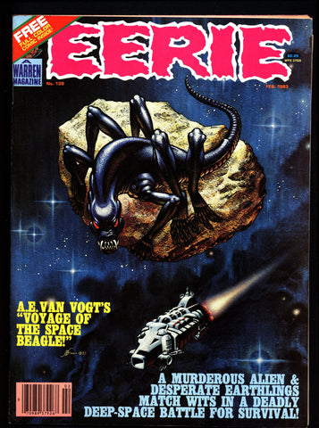 EERIE #139 LAST ISSUE Classic Horror Comic Warren Magazine Science Fiction Kelly Freas Voyage Of The Space Beagle by Van Vogt Luis Bermejo