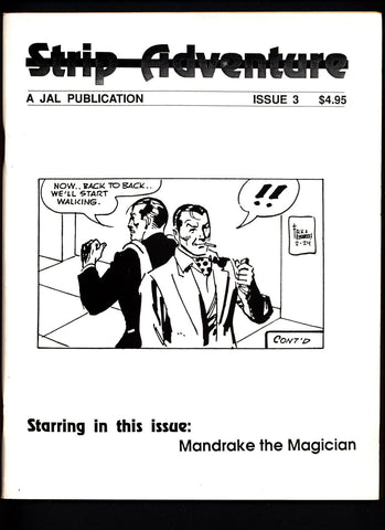 Strip Adventure Issue #3 MANDRAKE the MAGICIAN Lee Falk 1989-1990 Daily Comic Strips