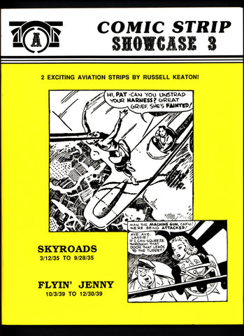 Comic Strip Showcase #3, SKYROADS, FLYIN' JENNY, Russell Keaton, Aviation Adventure Comic,Zach Mosley, Comic Strip Fanzine reprints