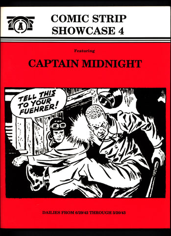 Comic Strip Showcase #4 CAPTAIN MIDNIGHT  Jonwan Erwin L. Hess World War 2 Nazi Adventure Comic Strip Fanzine reprints