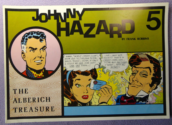 JOHNNY HAZARD #5 1950's The Alberich Treasure COLOR Pacific Comics Club Club Anni Trenta Adventure Newspaper Comic Strips Collection