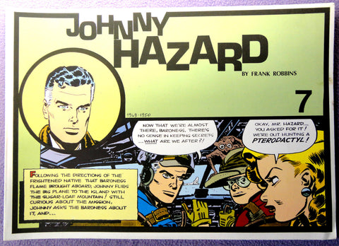 JOHNNY HAZARD #7 Frank Robbins 1949-1950 Full COLOR Pacific Comics Club Club Anni Trenta Adventure Newspaper ComicStrips Collection