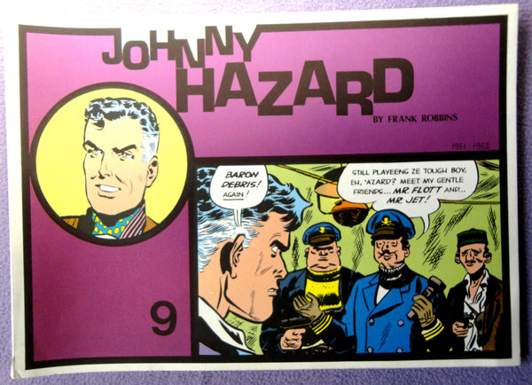 JOHNNY HAZARD #9 Frank Robbins 1951-1952 Full COLOR Pacific Comics Club Club Newspaper Comic Strips Collection