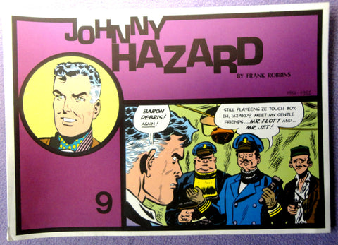 JOHNNY HAZARD #9 Frank Robbins 1951-1952 Full COLOR Pacific Comics Club Club Newspaper Comic Strips Collection