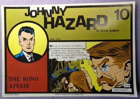 JOHNNY HAZARD #10 Frank Robbins The Kono Affair Full COLOR Pacific Comics Club Club Newspaper Comic Strips Collection