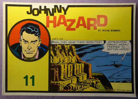 JOHNNY HAZARD #11 Frank Robbins 1967-68 Full COLOR Pacific Comics Club Club Newspaper Comic Strips Collection