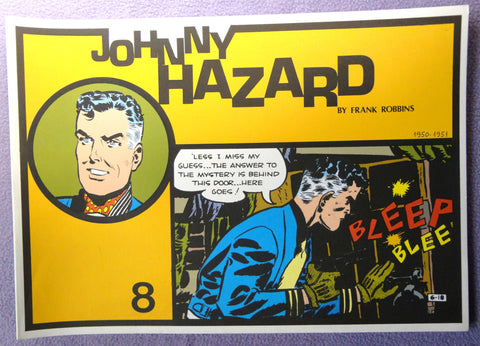 JOHNNY HAZARD #8 Frank Robbins 1950-1951 Full COLOR Pacific Comics Club Club Newspaper Comic Strips Collection