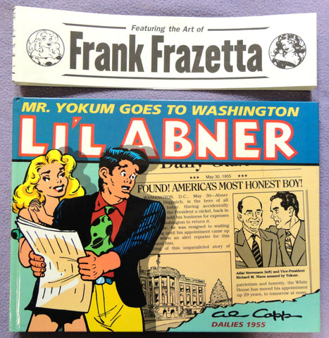 Al Capp L'IL ABNER #21 Mr. Yokum Goes to Washington Frank FRAZETTA Hardcover Kitchen Sink Newspaper Daily Comic Strips