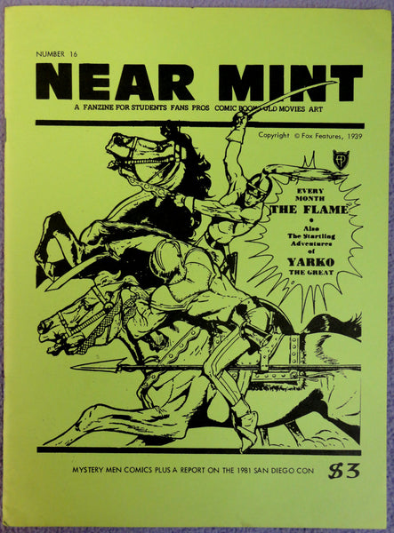 NEAR MINT #16 Pop Culture Nostalgia Fanzine Myster Men Comics Rex Dexter Jack Bender Collection of Comic Art 1981 San Diego Comic Con