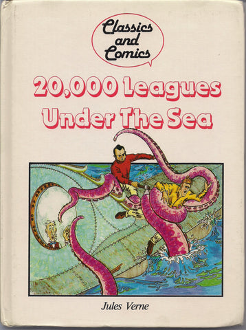 20,000 Leagues under the Sea JULES VERNE Comic Book & Text adaptation Hardcover Book