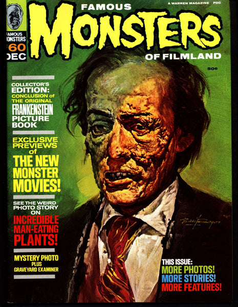 FAMOUS MONSTERS of Filmland 60 Mummy Vampire Frankenstein Dracula Bela Lugosi Boris Karloff Hammer Universal Studios Monsters