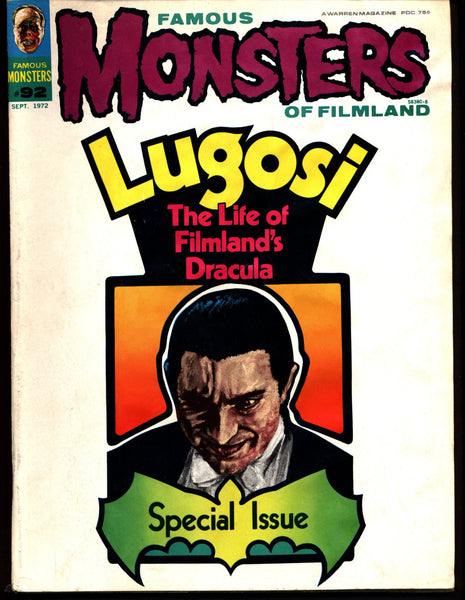FAMOUS MONSTERS 92 Vincent Price Christopher Lee Peter Cushing Frankenstein Dracula Bela Lugosi Boris Karloff Hammer Universal Studios