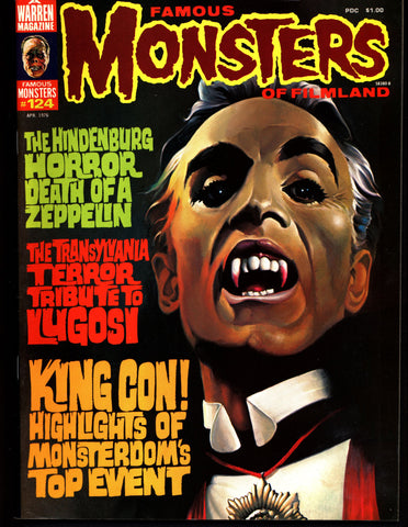 FAMOUS MONSTERS 124 The HINDENBURG Frankenstein Dracula Bela Lugosi Boris Karloff Christopher Lee Hammer Universal Studios