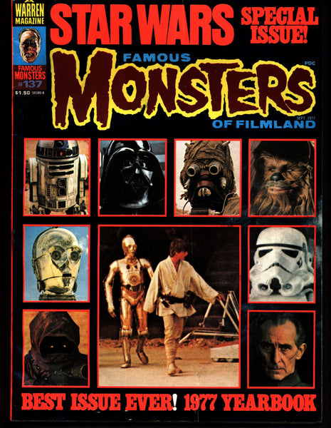 FAMOUS MONSTERS 137 Star Wars Science Fiction Fantasy Classic Kaiju Ghidrah Robert Bloch & POE Lighthouse Lee Lugosi Chaney
