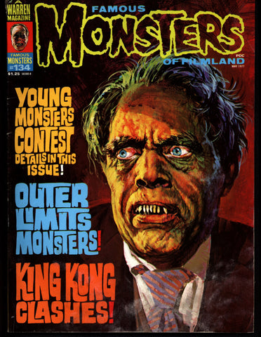 FAMOUS MONSTERS 134 Horror Science Fiction Fantasy Classic Outer Limits King Kong Lugosi Karloff Black Cat Chaney