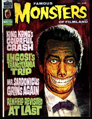 FAMOUS MONSTERS 126 Horror Science Fiction Fantasy Doctor WHO Mr Sardonicus Bernard Herrmann Karloff Transylvania Bela Lugosi King Kong