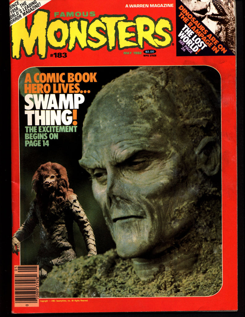 science fiction monsters FAMOUS MONSTERS 183 Horror Science Fiction Fantasy Swamp Thing 1925 Lo – NEET STUFF
