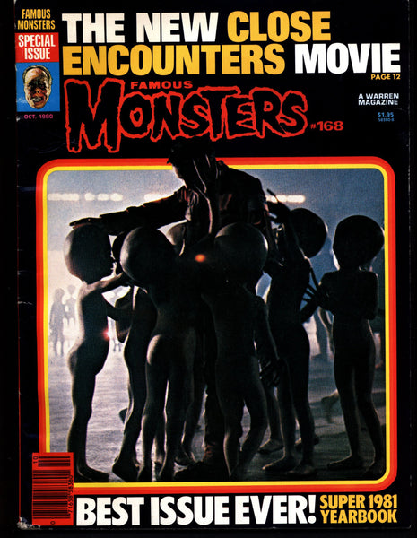 Famous Monsters 168 Horror Science Fiction Fantasy Steven Spielberg's CE3K Close Encounters of the 3rd Kind JAWS Gorgo KAIJU Giant Monsters