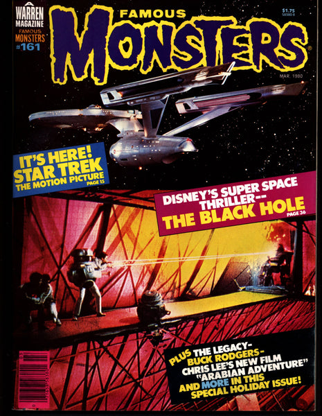 Famous Monsters 161 Horror Science Fiction Fantasy Star Trek the Motion Picture Buck Rogers on tv Disney BLACK HOLE Teenage Monster Movies