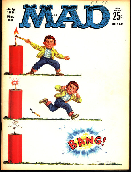 MAD MAGAZINE #80 1963 What Me Worry? Alfred E Neuman Bill Elder Wally Wood Kelly Freas Don Martin Jack Davis Mort Drucker