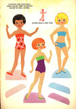 DOLLIES go 'round the World PROGRESSIVE Out Push Out Cut Out Paper Doll Book Fine Intact not cut