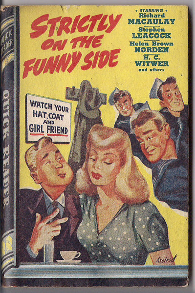 Strictly on the Funny Side Norden HUSSY HANDBOOK Macaulay Leacock Witwer Royce Quick Readers #125 Trashy HUMOR Pulp Fiction 1944