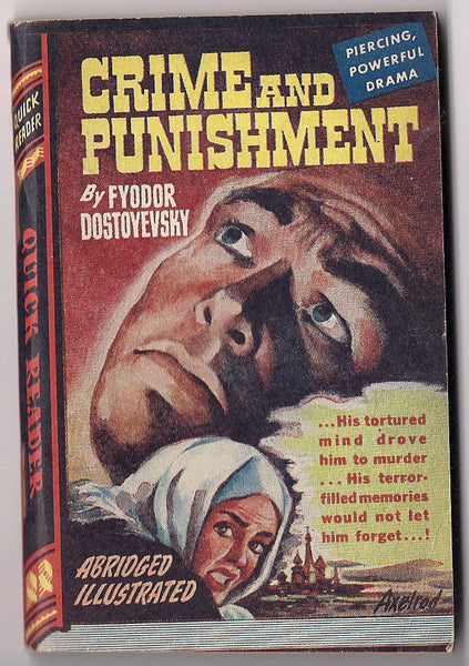 CRIME and PUNISHMENT Fyodor Dostoyevsky Peter Lorre Royce Quick Readers #114 Classic Insanity Murder Mystery Crime Noir Pulp Fiction 1944