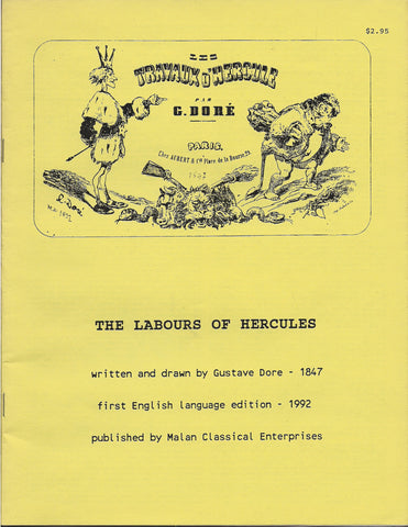 The Labours of HERCULES Satire by Gustave DORE 1847 COMICSTRIP!!! Malan Classical Enterprises