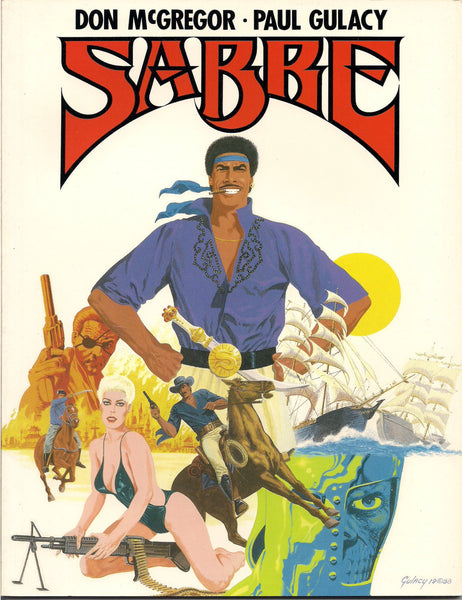 Sabre Slow Fade of an Endangered Species A Comic Novel by Don McGregor and Paul Gulacy 1st Graphic Novel