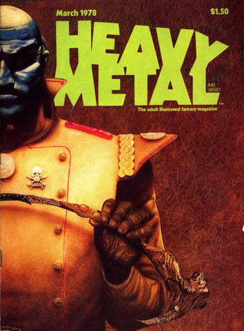 HEAVY METAL 12 March 78 CORBEN Barbarella Jean-Claude Forest Jean Mœbius Giraud Airtight Garage Jerry Cornelius Adult Fantasy Illustration