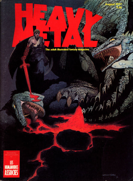 HEAVY METAL #5 August 1977 DRUILLET Berni Wrightson Dan O'Bannon Tardi Jean Mœbius Giraud Corben George Barr Caza Adult Fantasy Illustration