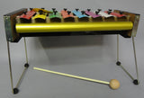 A Gem! Like New 1960's DIAMOND Metal & Wood Toy Xylophone International Pitch A'=440 Made in JAPAN by MARIKO  with original stick or Mallet
