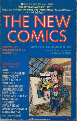 NEW COMICS Comics Journal Spiegelman Crumb Zippy the Pinhead Howard Chaykin Alan Moore Harvey Kurtzman Frank Miller Moebius Harvey Pekar