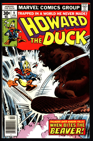 Marvel Comics 1978 HOWARD the DUCK #9 BEAVER Steve Gerber Gene Colan Existential Anthropomorphic Funny Animal Comic Book Social Satire