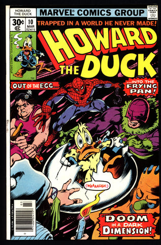 Marvel Comics 1978 HOWARD the DUCK #10 SPIDERMAN Steve Gerber Gene Colan Existential Anthropomorphic Funny Animal Comic Book Social Satire