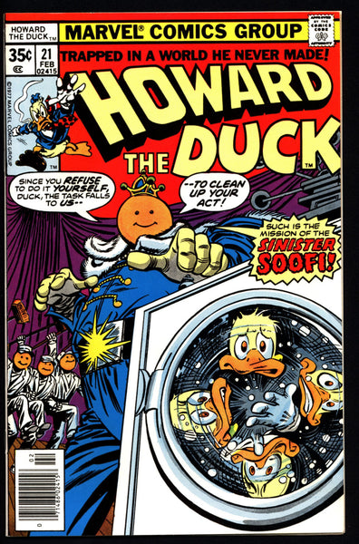 Marvel Comics 1977 HOWARD the DUCK #21 SOOFI Steve Gerber Gene Colan Existential Anthropomorphic Funny Animal Comic Book Social Satire