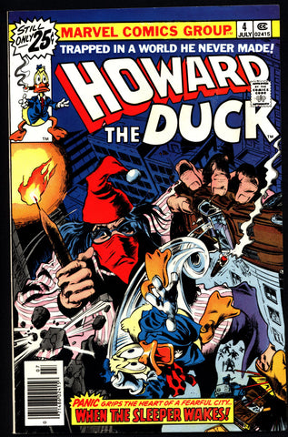 Marvel Comics 1976 HOWARD the DUCK #4 Steve Gerber Gene Colan Existential Anthropomorphic Funny Animal Comic Book Social Satire