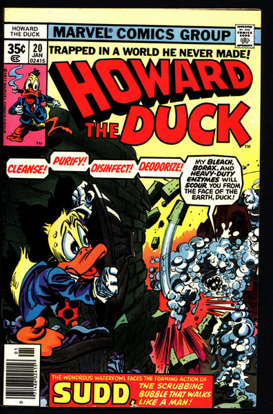 Marvel Comics 1977 HOWARD the DUCK #20 SUDD Steve Gerber Gene Colan Existential Anthropomorphic Funny Animal Comic Book Social Satire