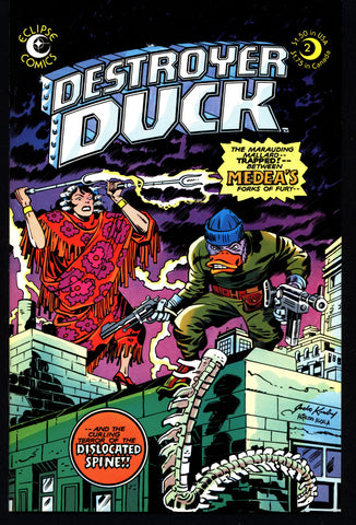 eclipse comics DESTROYER DUCK #2 Steve Gerber Jack KIRBY Anti Marvel Howard the Duck & Starling by Superman's Jerry Siegel with Val Mayerik