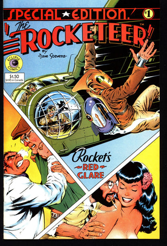 eclipse comics The ROCKETEER Special Edition #1 Dave Stevens Pulp Fiction Hero PinUp Betty Bettie Page