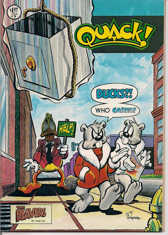 QUACK! #3 Anthropomorphic Dave Sim Steve Leialoha Michael T Gilbert Spirit parody The Wraith Ted Richards E Z Wolf Scott Shaw! Ken Macklin