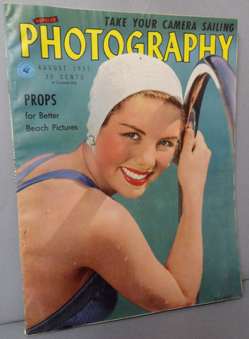 PHOTOGRAPHY Aug 1951 PinUp Martin Munkacsi Swimsuit Peter Gowland Nudes Kids Aerial Sailing Portraits Morris Gordon