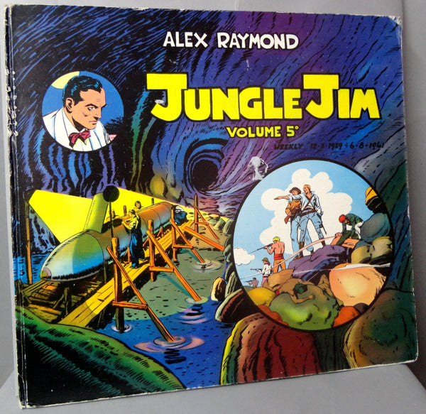 JUNGLE JIM Bradley Vol 5 Alex Raymond 1939-41 Rare LARGE Size Hc Action Hero Newspaper Comic Strip Reprint  Johnny Weismuller Asia Safari