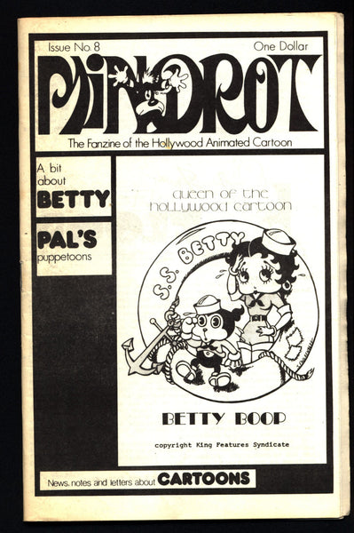 MINDROT #8 Betty Boop George Pal Puppetoons Animation Anime Cartoons Fan Magazine